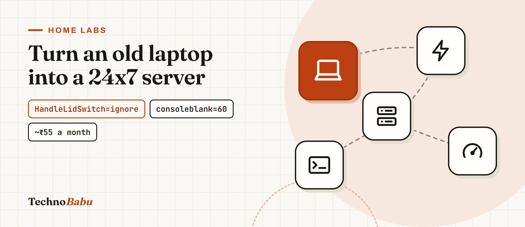 Turn Your Old Laptop Into a 24x7 Home Server (Free and Power-Efficient)